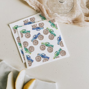 Fun Monster Trucks Paper Cup Napkin