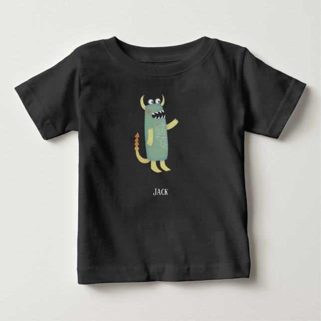 Fun Monsters Personalised Baby T-Shirt (Front)