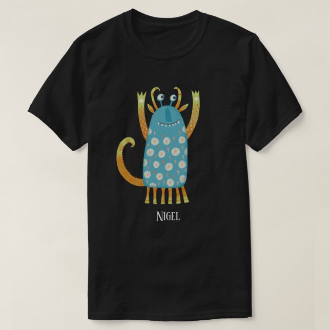 Fun Monsters Personalised T-Shirt (Design Front)
