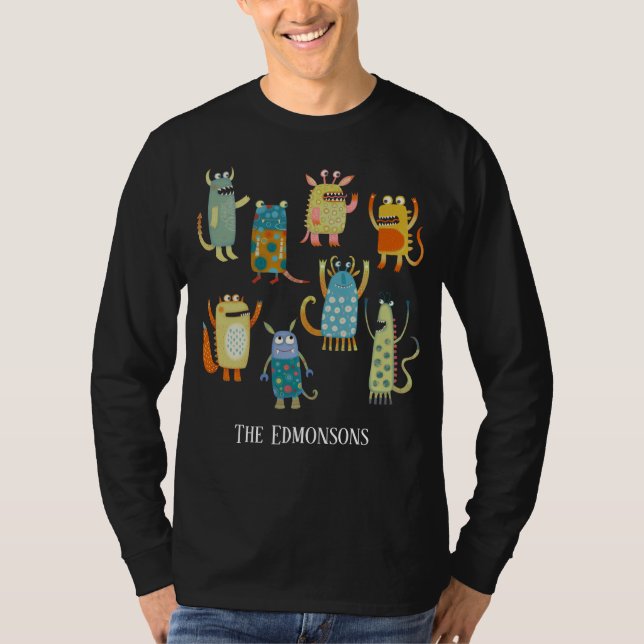 Fun Monsters Personalised T-Shirt (Front)