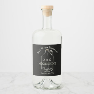 Fun Moonshine Label For Your Bottles