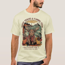 Fun Moose Flannel Custom Fall Shirt Acadia Maine