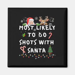 Fun Most Likely To Funny Story Christmas Pyjamas F Magnet