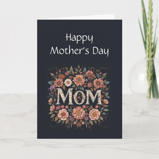 Fun Mother's Day Flowers for the Perfect Mum Card (Front)
