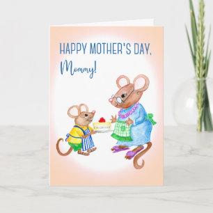 Fun Mother's Day for Mommy with Cute Mice Card