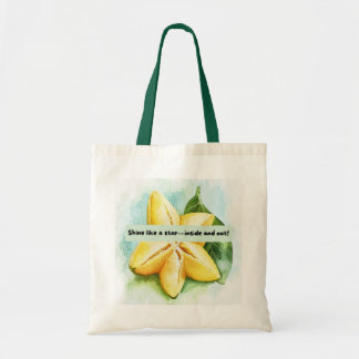 Fun & Motivational Star Fruit Quote Pillow Tote Bag