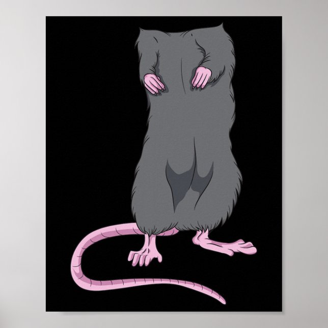Fun Mouse Headless Halloween Rat Body Easy Costume Poster (Front)