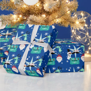 Fun Moustache Holiday Wrapping Paper