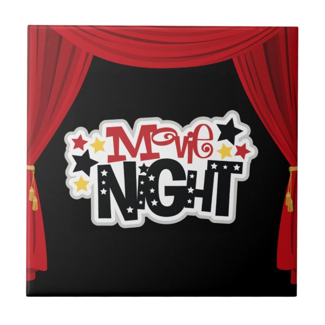 Fun Movie night home theatre tile (Front)