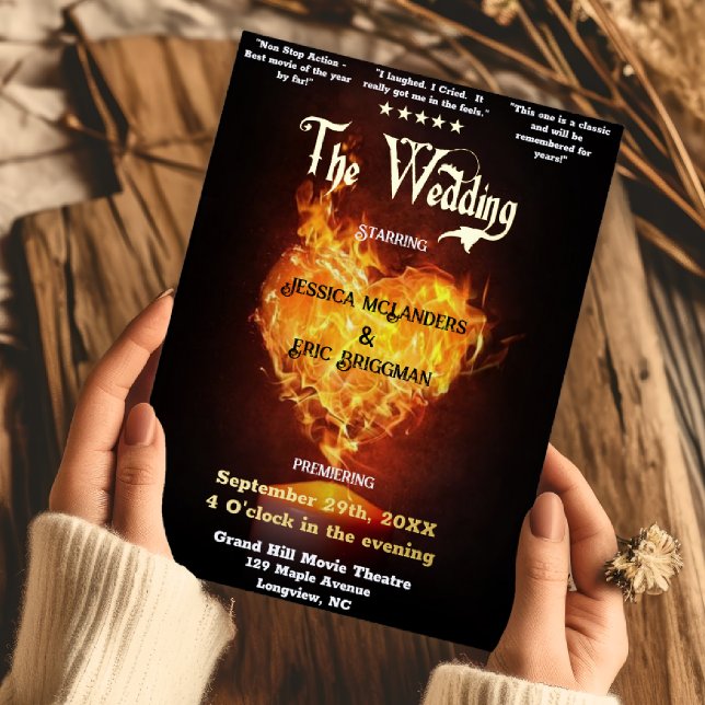 Fun Movie Theatre Poster Theme Wedding (Creator Uploaded)