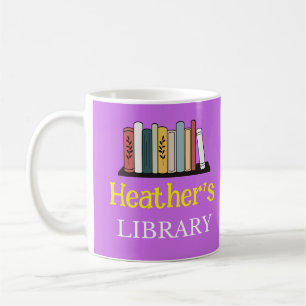 FUN! Mug - Library -  Personalised - Add Name