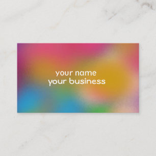 Fun Multi Colour Background Business Card