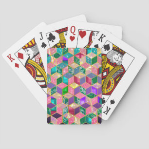 Fun Multi-Mixed Diamond-Shaped Hexagon Playing Cards