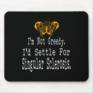 Fun Multiple Sclerosis Awareness Butterfly Support Mouse Pad