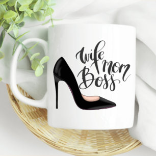 Fun Mum Boss Wife Mum Boss Coffee Mug