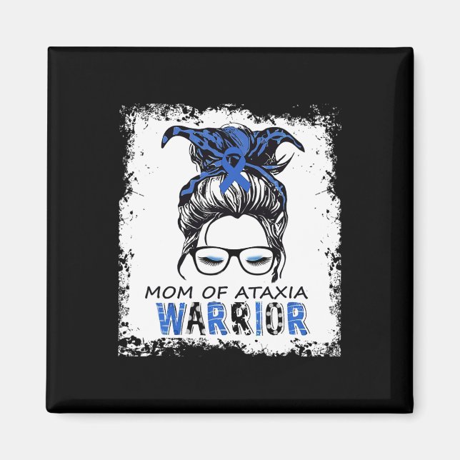 Fun mum of ataxia warrior magnet (Front)