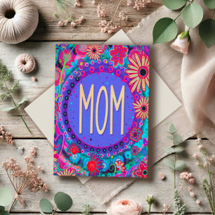 Fun Mum Pretty Floral Mother’s Day Inspirivity  Card