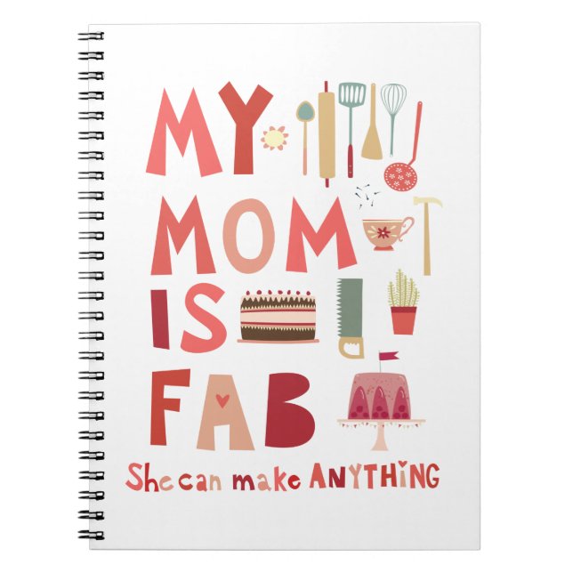 Fun Mum Typography Notebook (Front)