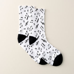 Fun Music Notes Pattern Socks