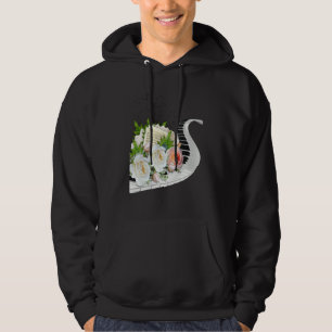 FUN MUSIC ROSE PIANO MUSIC NOTES & FLOWERS CLUSTER HOODIE