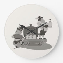 fun Musician Bavarian invite to Oktoberfest Clock