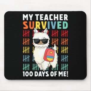 Fun My Teacher Survived 100 Days Of Me 100th Day O Mouse Pad