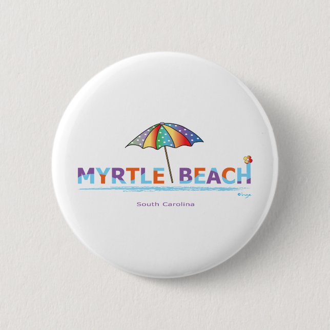 Fun Myrtle Beach, SC 6 Cm Round Badge (Front)