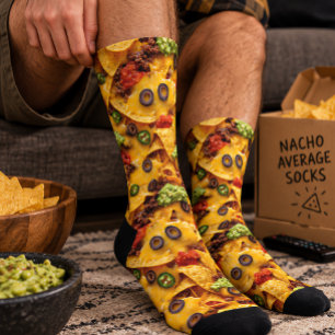 Fun Nacho Cheese Mexican Food Lover Socks