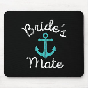 Fun Nautical Bachelorette Groom Bridesmaid Gift Br Mouse Pad