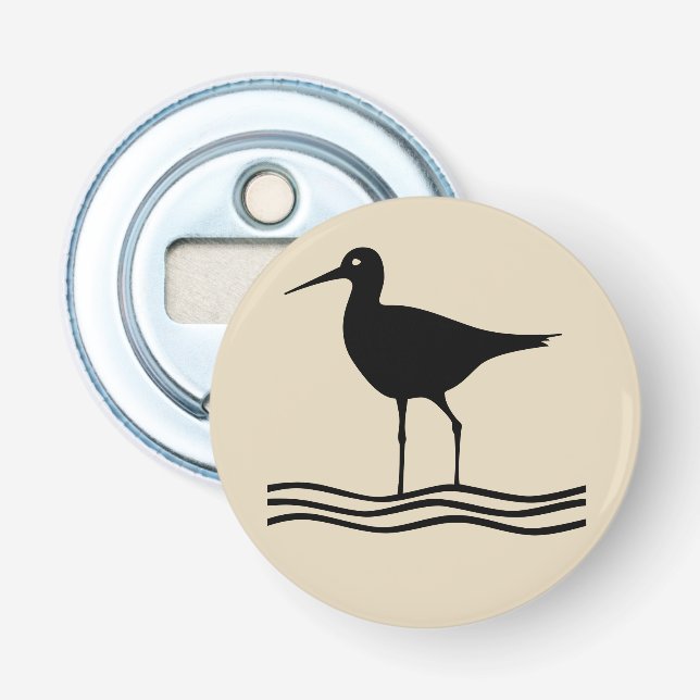 fun nautical CRANE BIRD themed | Bottle Opener (Front)