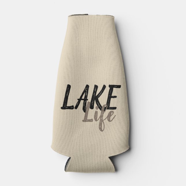 fun nautical LAKE LIFE | Bottle Cooler (Front)