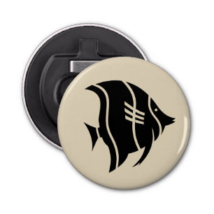 fun nautical striped fish themed   bottle opener