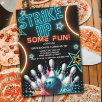 Fun Neon Bowling Birthday Party