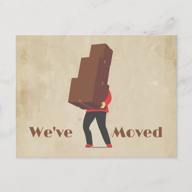 Fun New Address Reminder, New Home  Postcard (Front)