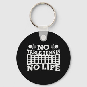 Fun No Table Tennis No Life Ping Pong Tennis Ball  Key Ring