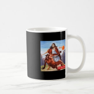 Fun Not Today Satan Jesus Crossover Basketball Coffee Mug