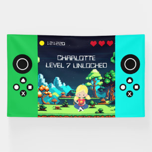 Fun Novelty Computer Game Birthday Party Banner