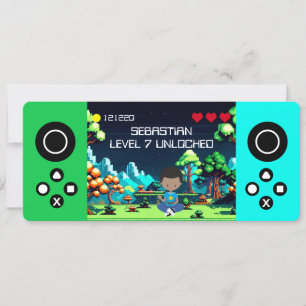 Fun Novelty Computer Game Birthday Party Invitation