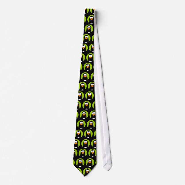 Fun Novelty Penguin in Spotlight Tie (Front)