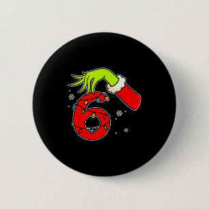 Fun Number 6 Christmas 67 Six Seven Meme Xmas Men Cm Round Badge