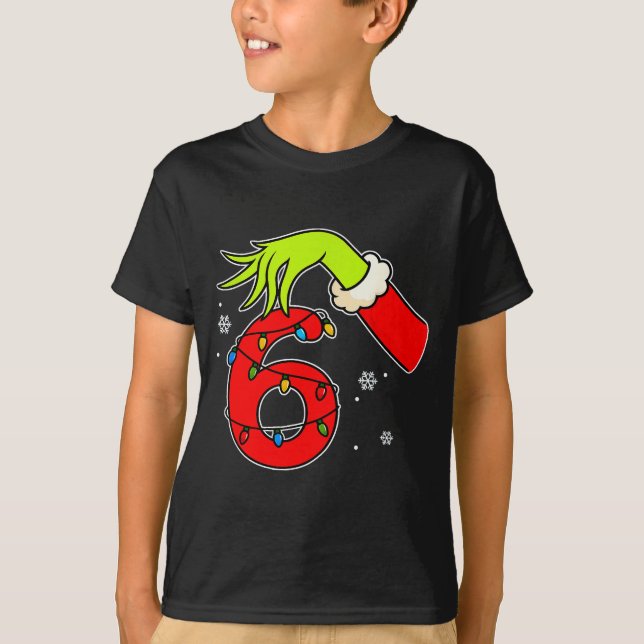 Fun Number 6 Christmas 67 Six Seven Meme Xmas Men  T-Shirt (Front)