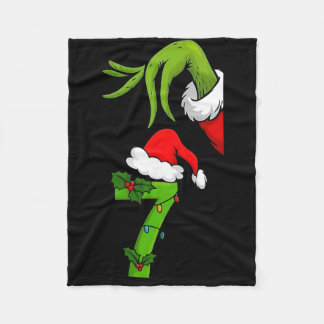 Fun Number 7 Christmas 67 Six Seven Meme Xmas Men Fleece Blanket