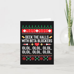 Fun Nurse Christmas Ugly Xmas Gift Tee Women Card