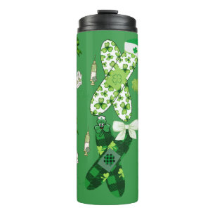 Fun Nurse St Patrick's Day Thermal Tumbler