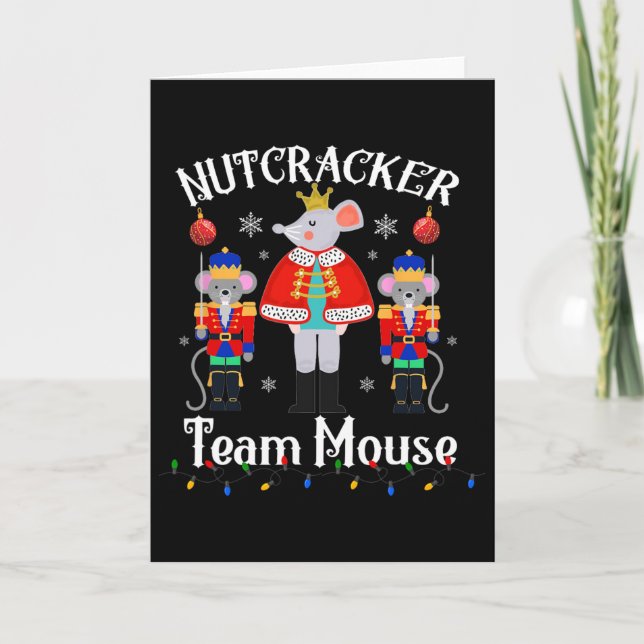 Fun Nutcracker Soldier Toy Christmas Dance Team Mo Card (Front)