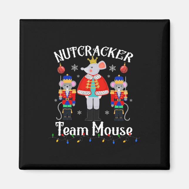 Fun Nutcracker Soldier Toy Christmas Dance Team Mo Magnet (Front)