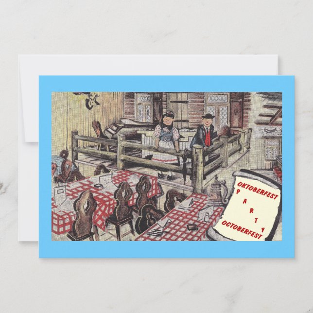 FUN OKTOBERFEST OCTOBERFEST PARTY INVITATION (Front)