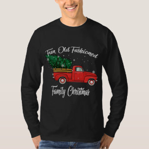 Fun Old Fashioned Family Christmas Tree Oldtimer R T-Shirt