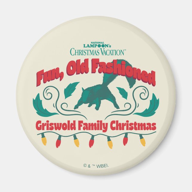 Fun, Old Fashioned Griswold Family Christmas Magnet (Front)