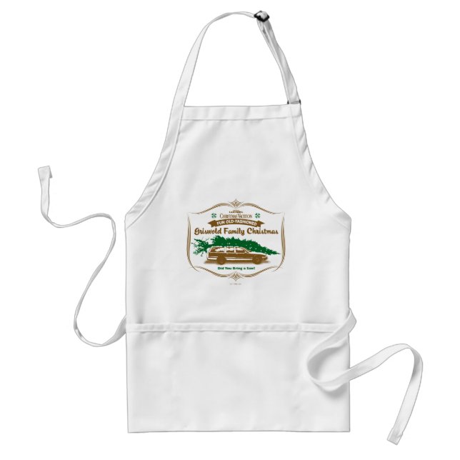 Fun Old-Fashioned Griswold Family Christmas Standard Apron (Front)